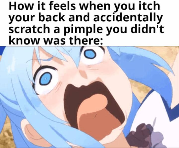 meme kartun tentang jerawat