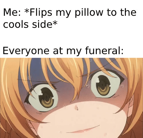 meme anime tentang pemakaman