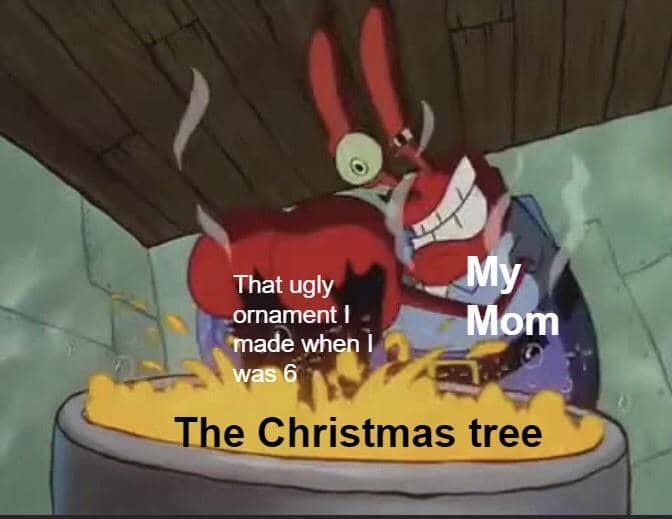 meme kartun pohon natal