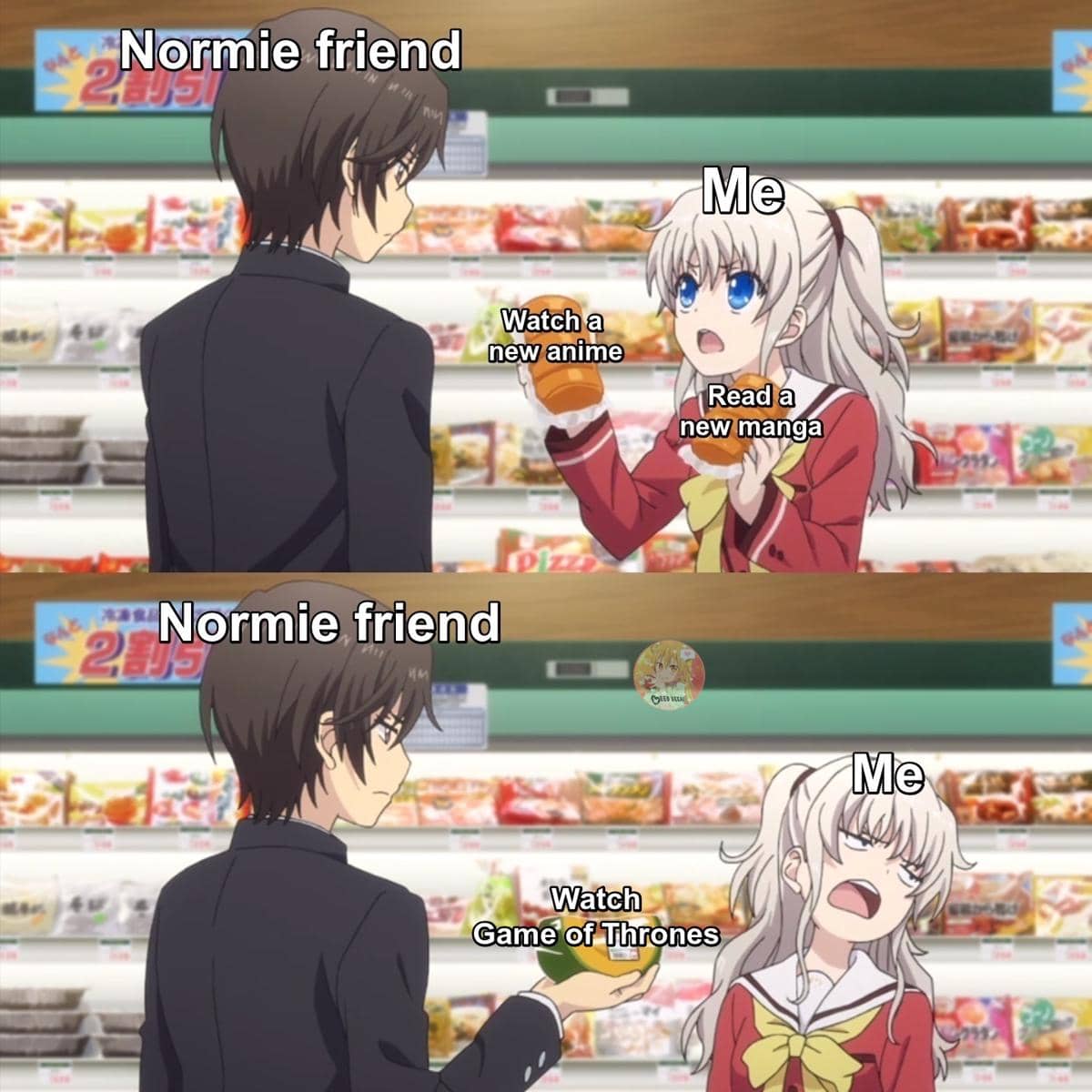 meme anime tentang normies