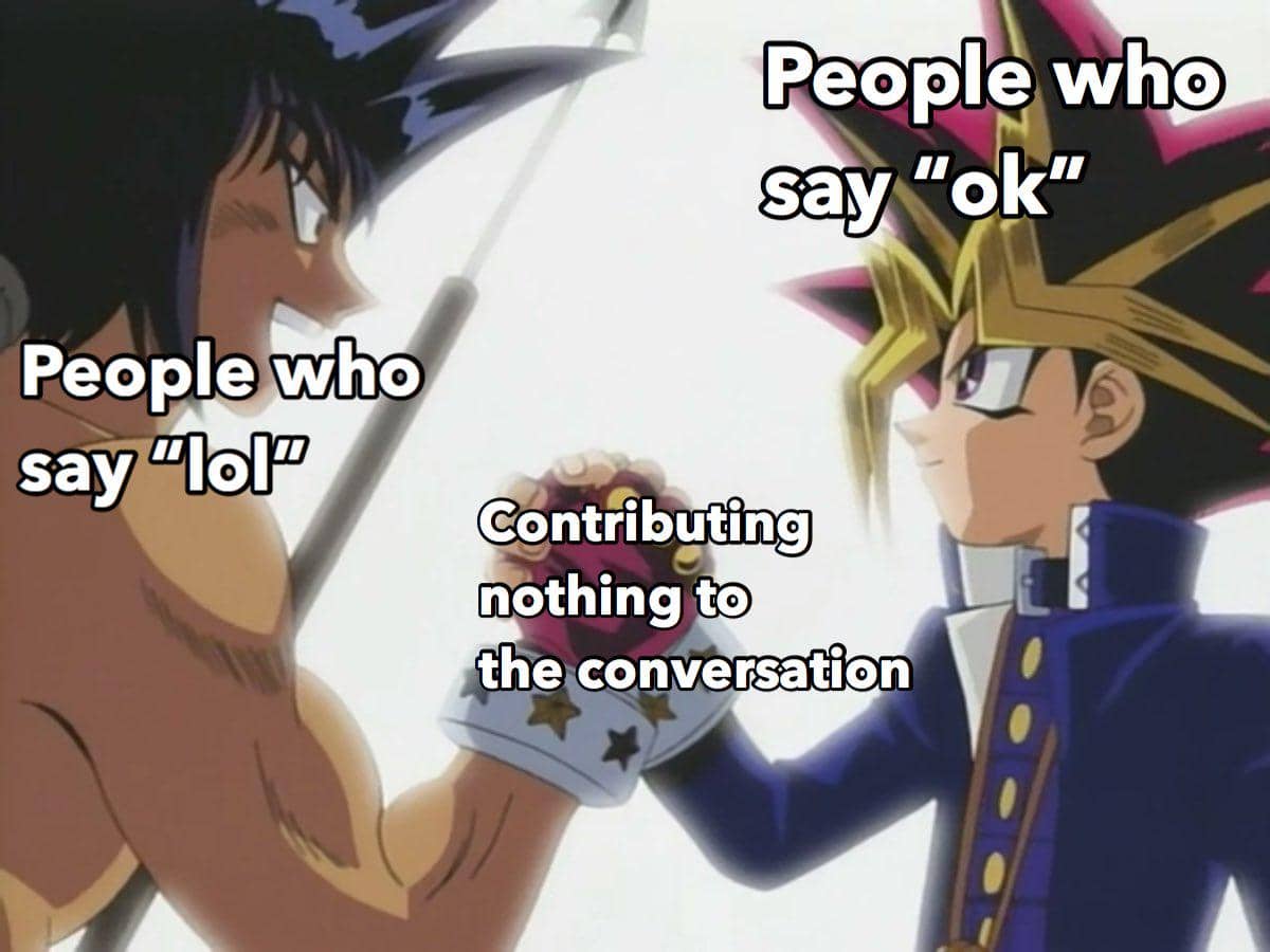 meme anime tentang ngobrol