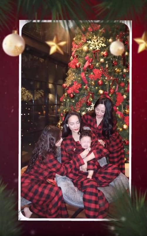 Pemotretan Natal Erika Carlina, Rachel Vennya dan Fuji (instagram.com/eri.carl)