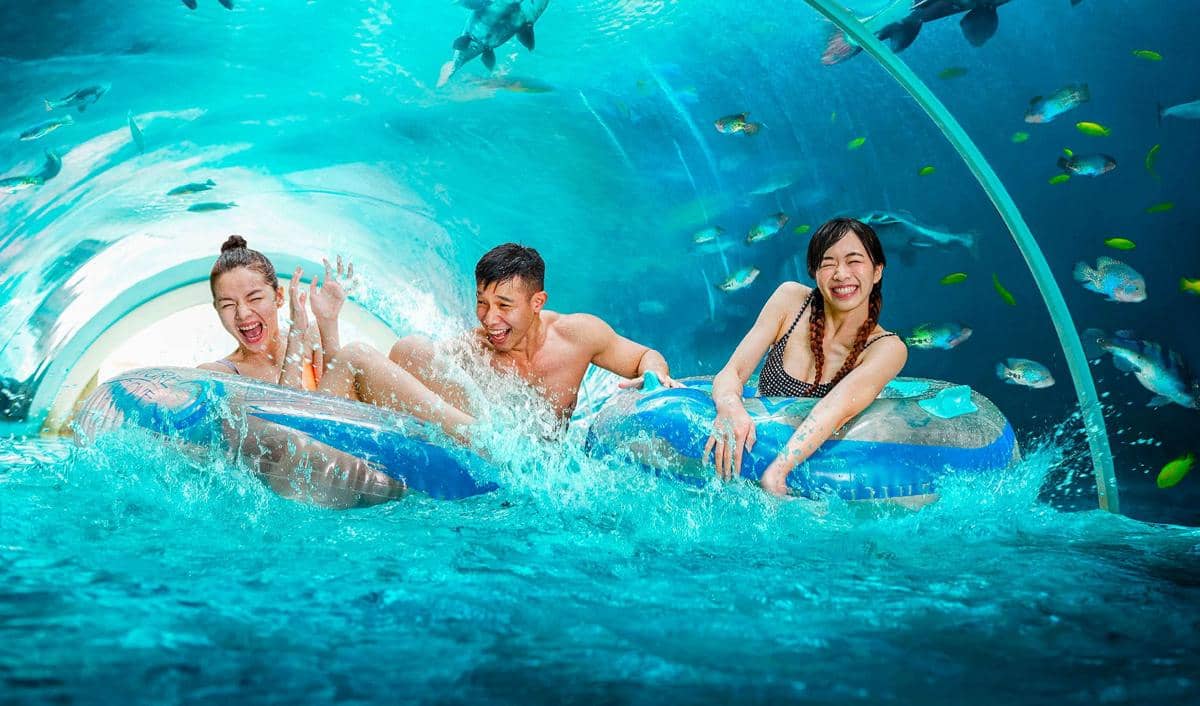 Adventure River yang ada di Adventure Cove Waterpark