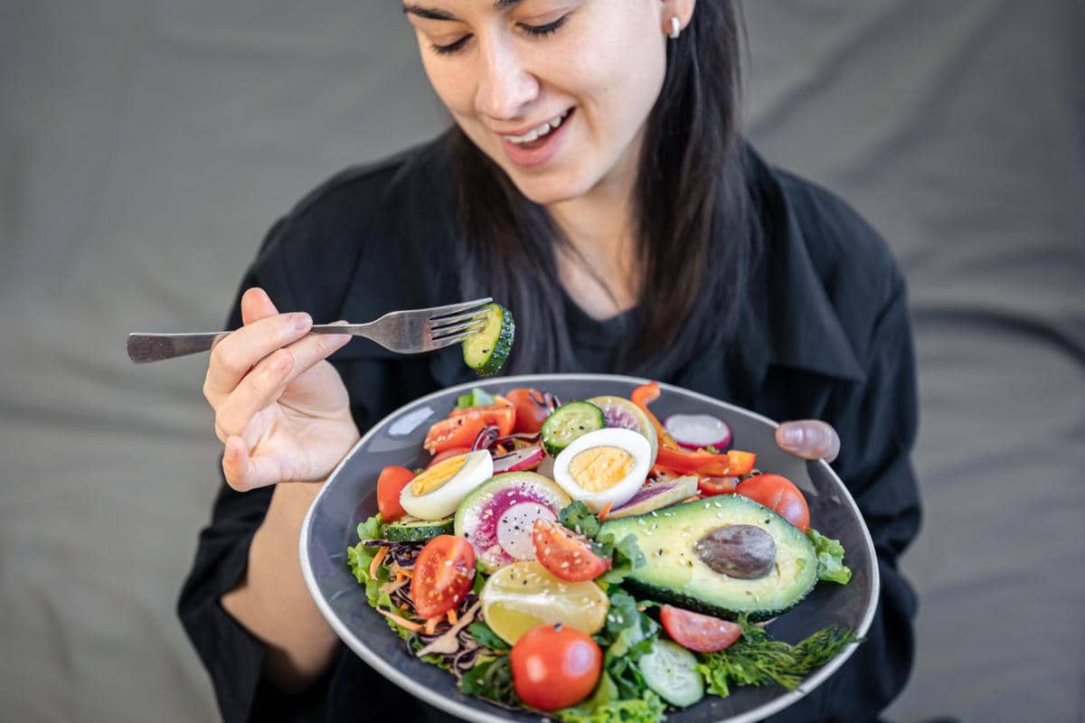 ilustrasi porsi makan low calorie