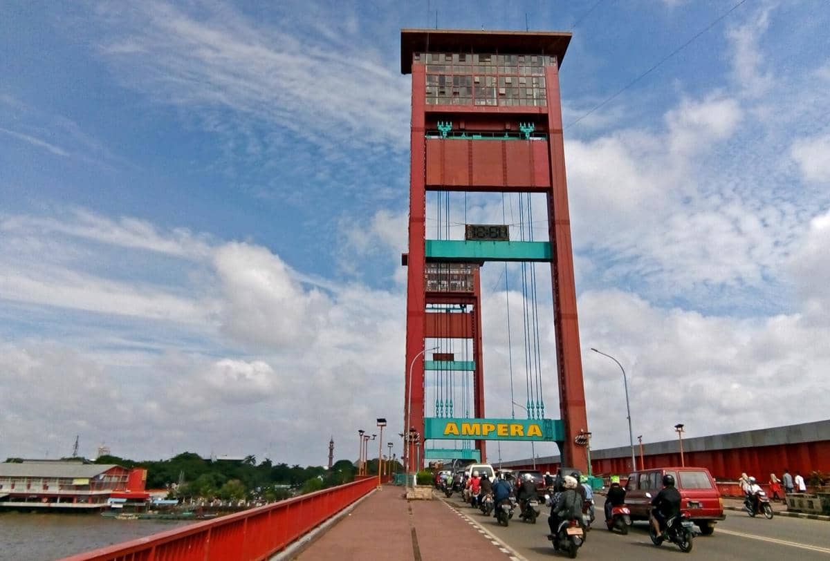 ilustrasi kota palembang