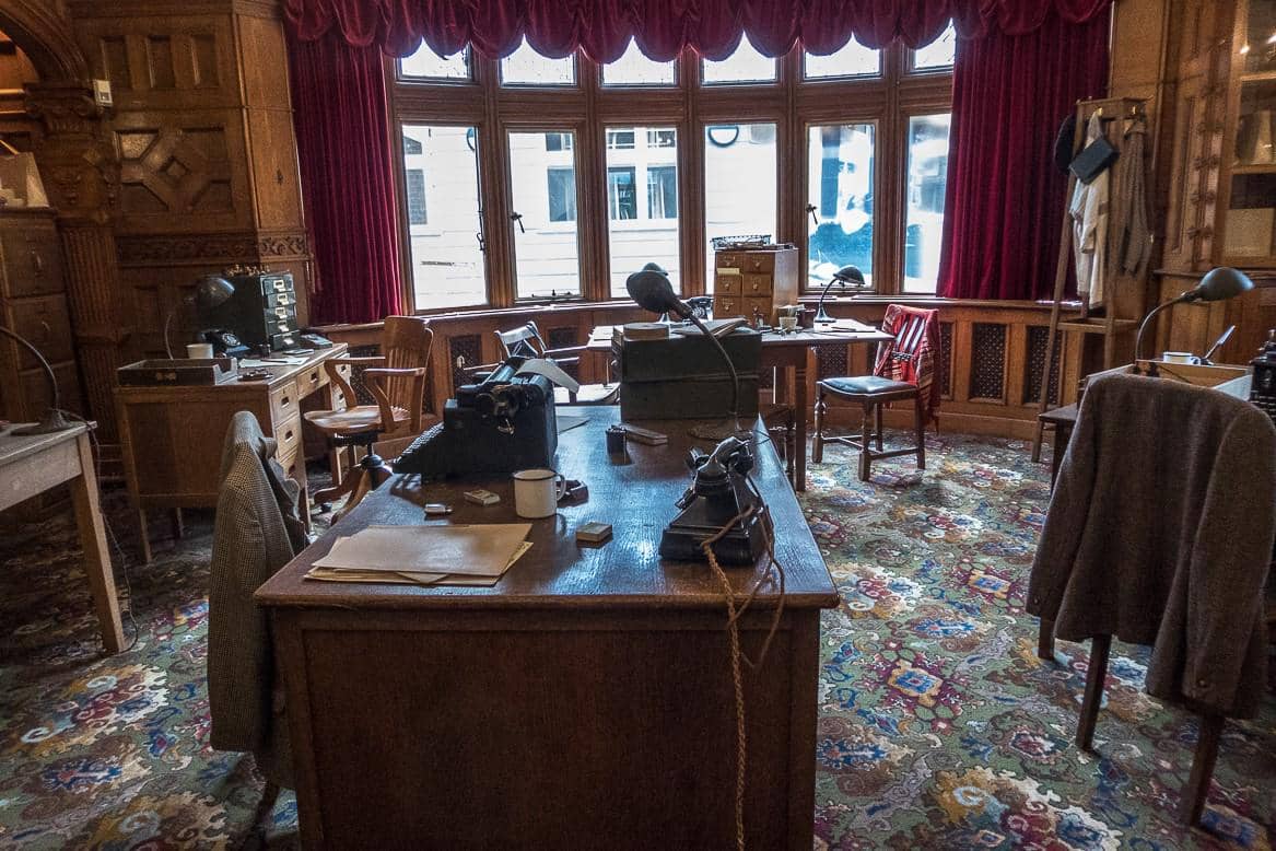 Ruang kerja di Bletchley Park, Inggris 