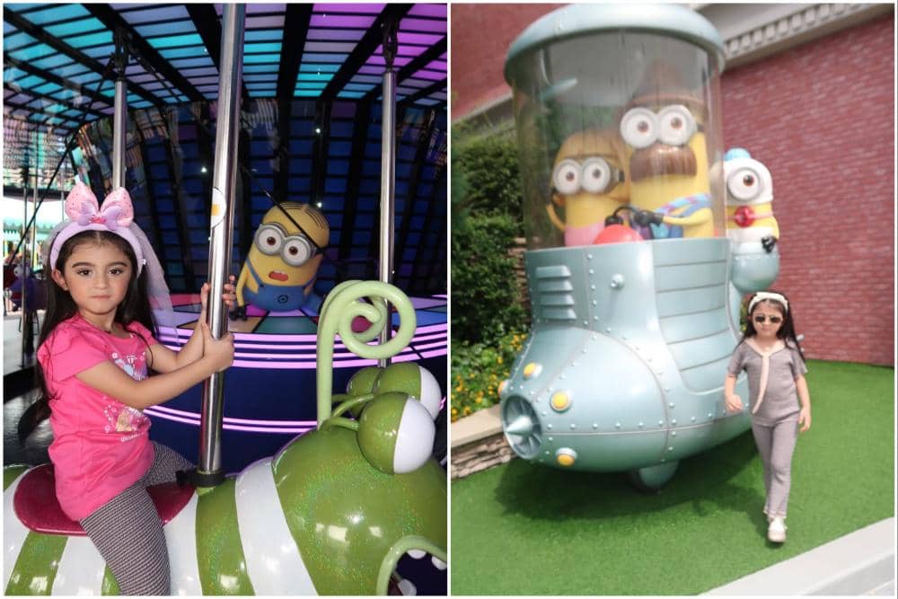 Guzelim Aracelli main di Universal Studio Singapura.