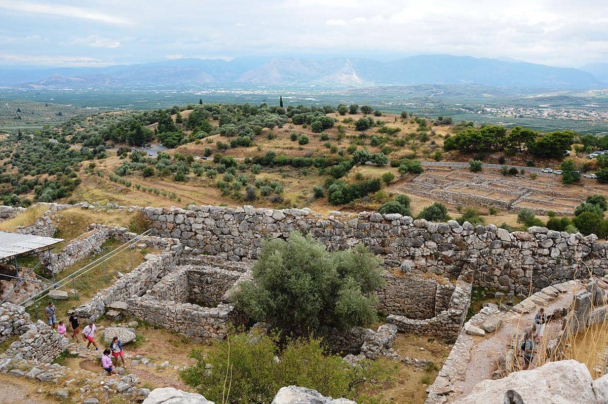 Situs arkeologi Mycenae, sebuah kota kuno di Yunani yang merupakan salah satu pusat utama peradaban Yunani selama Zaman Perunggu Akhir
