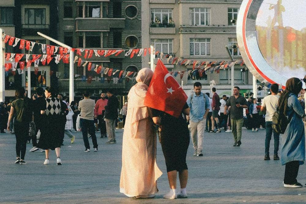 Keramaian di Taksim Square