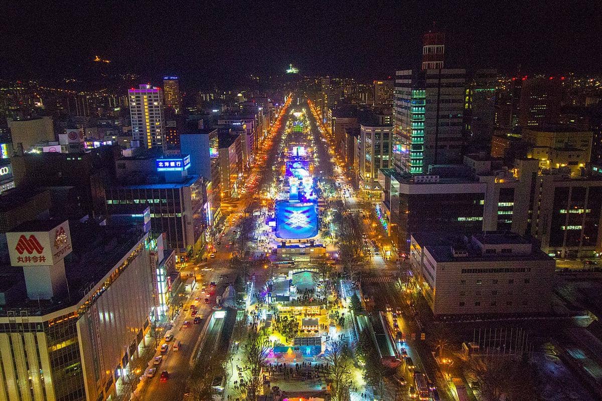potret Taman Odori di Sapporo