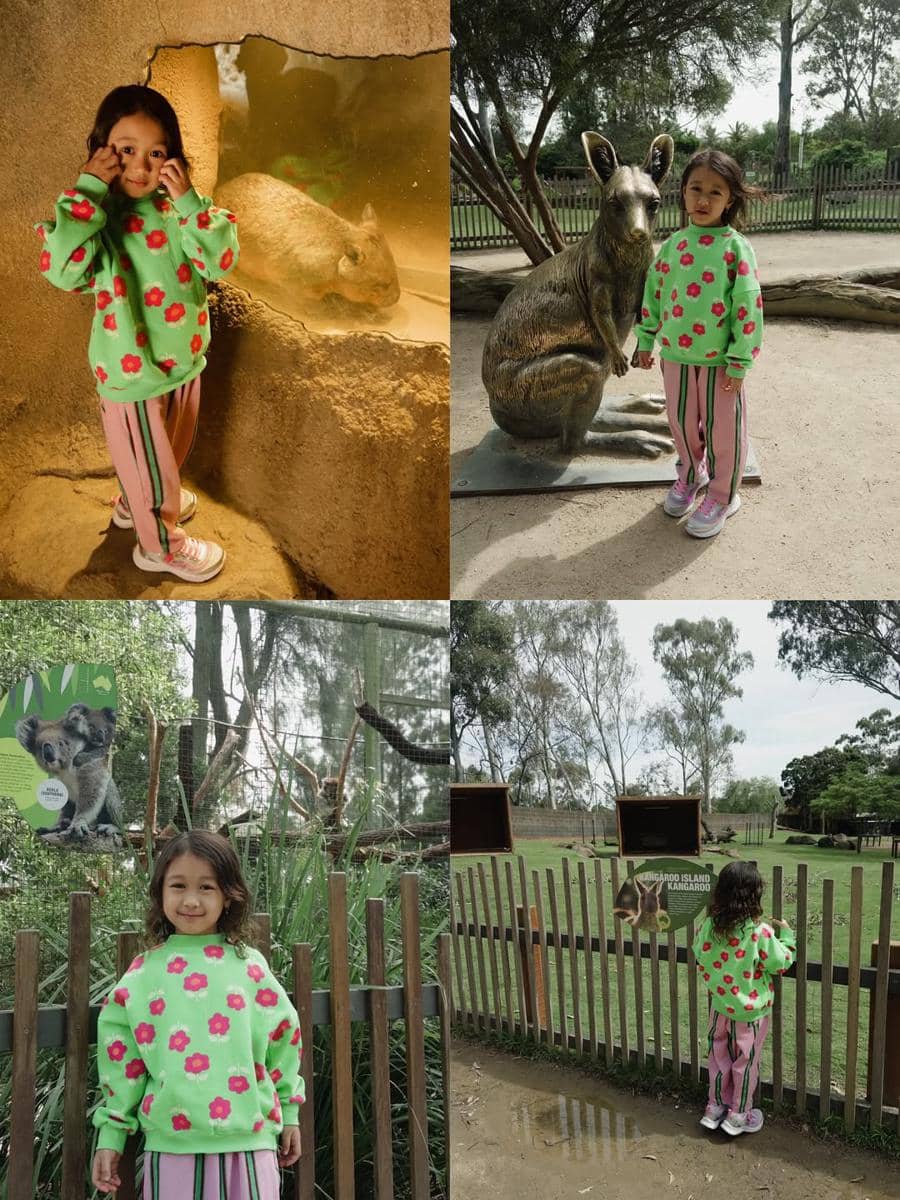 Dian Pelangi ajak anak jalan-jalan di Melbourne.