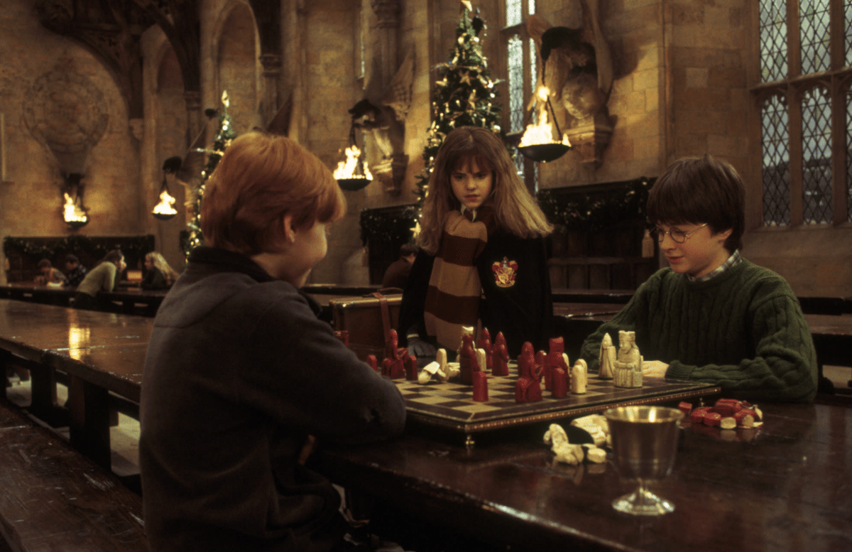 Hermione Granger, Harry Potter, dan Ron Weasley