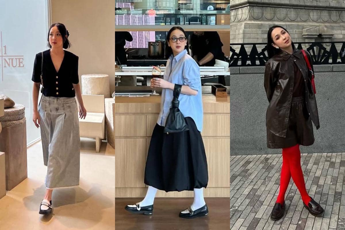 padu padan sepatu loafers ala Agatha Pricilla