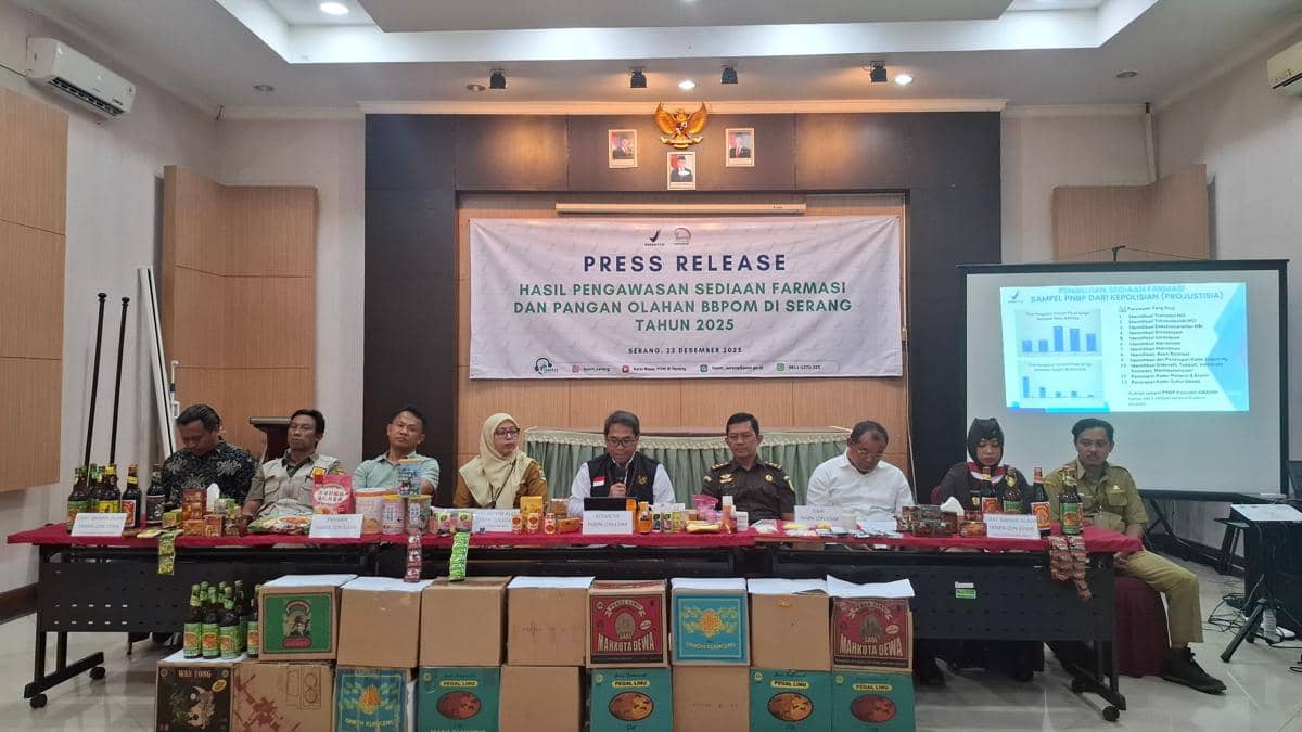 Rilis akhir tahun BPOM Serang 