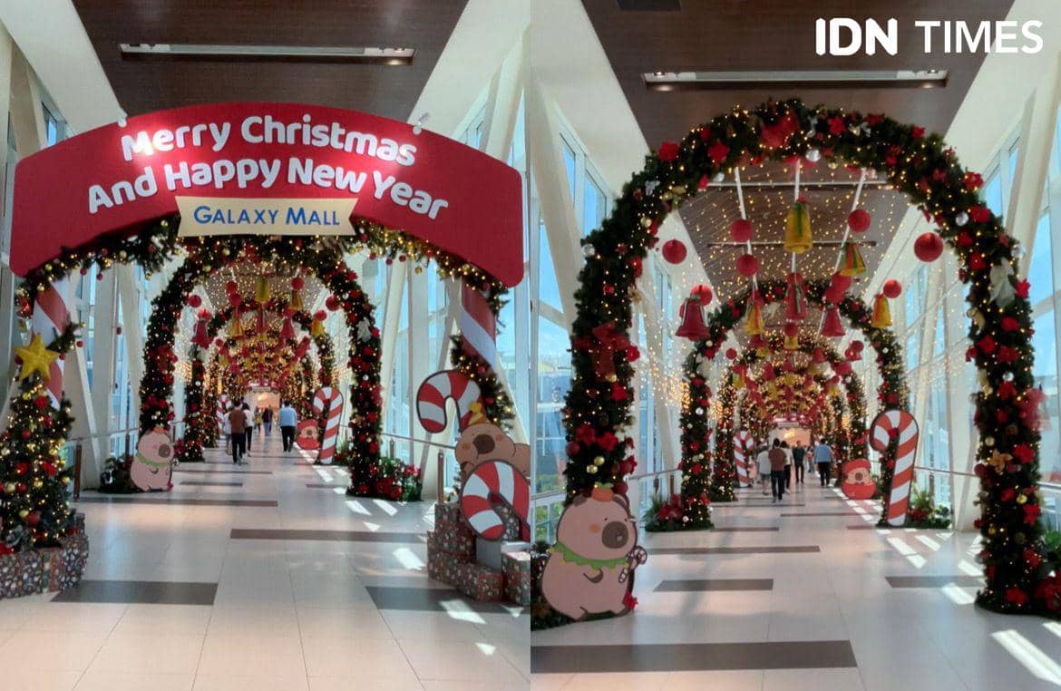 Dekorasi Natal di Galaxy Mall Surabaya 