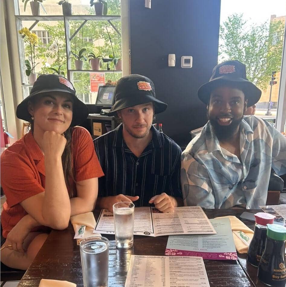 Devon Werkheiser, Lindsey Shaw, and Daniel Curtis Lee