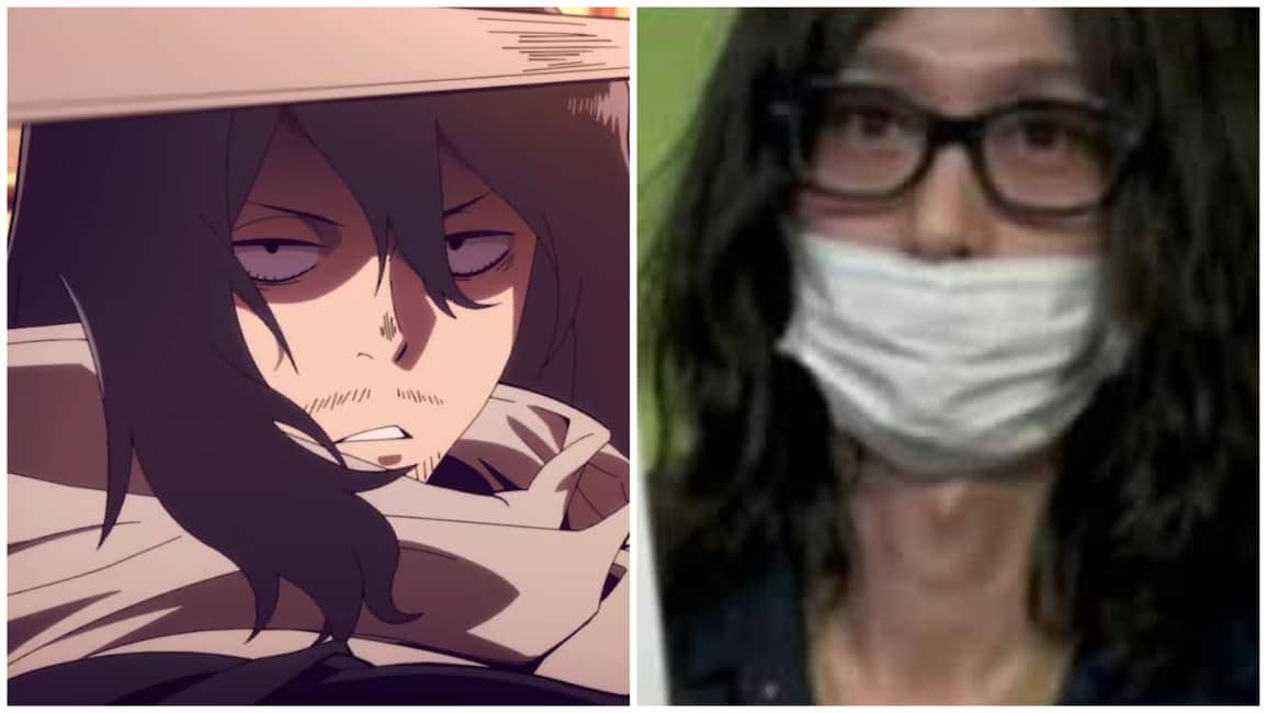 Eraserhead dan Isayama. (Dok. Shueisha, Hajime Isayama/My Hero Academia) 