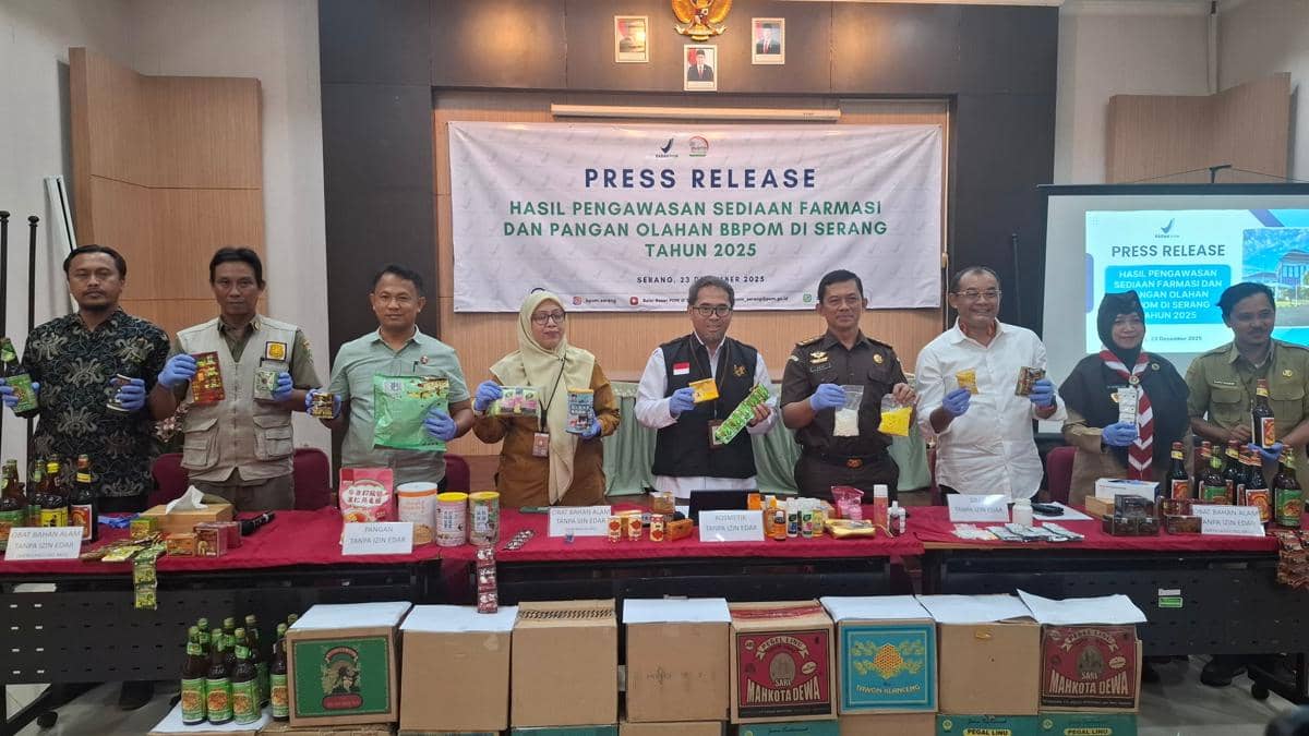 Rilis akhir tahun BPOM Serang