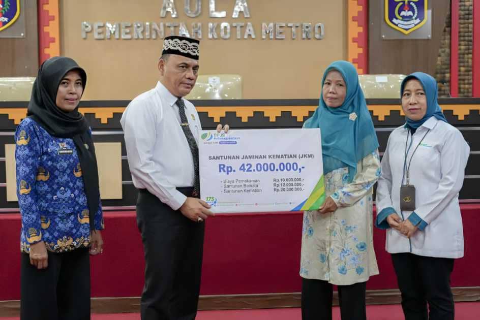 Penandatanganan Nota Kesepahaman (MoU) Antara Pemerintah Kota Metro dan BPJS Ketenagakerjaan Cabang Metro