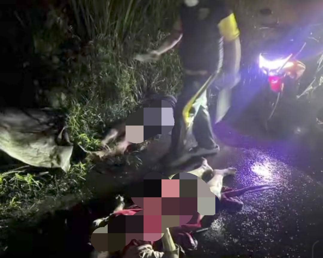 Pengemudi motor dan tewas serta dua penumpang luka berat dalam tabrak lari di Lahat. 