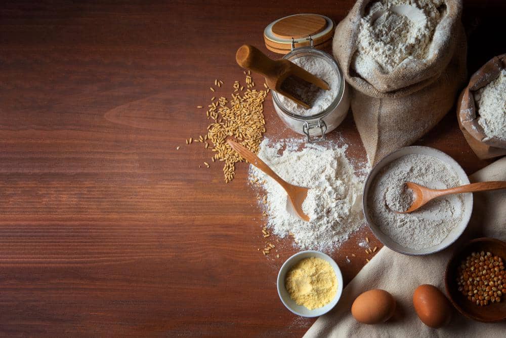 ilustrasi perbedaan warna tepung 