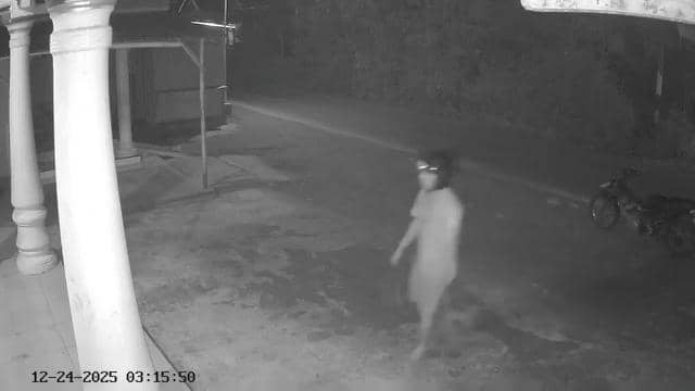 Tangkapan layar CCTV maling gasak 2 karung gabah di Desa Prajegan, Kecamatan Sukorejo, Kabupaten Ponorogo. IDN Times/Istimewa.