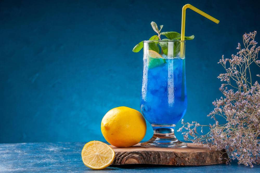 ilustrasi mocktail blue ocean mocktail