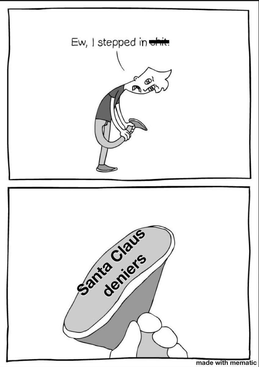 meme kartun tentang Sinterklas