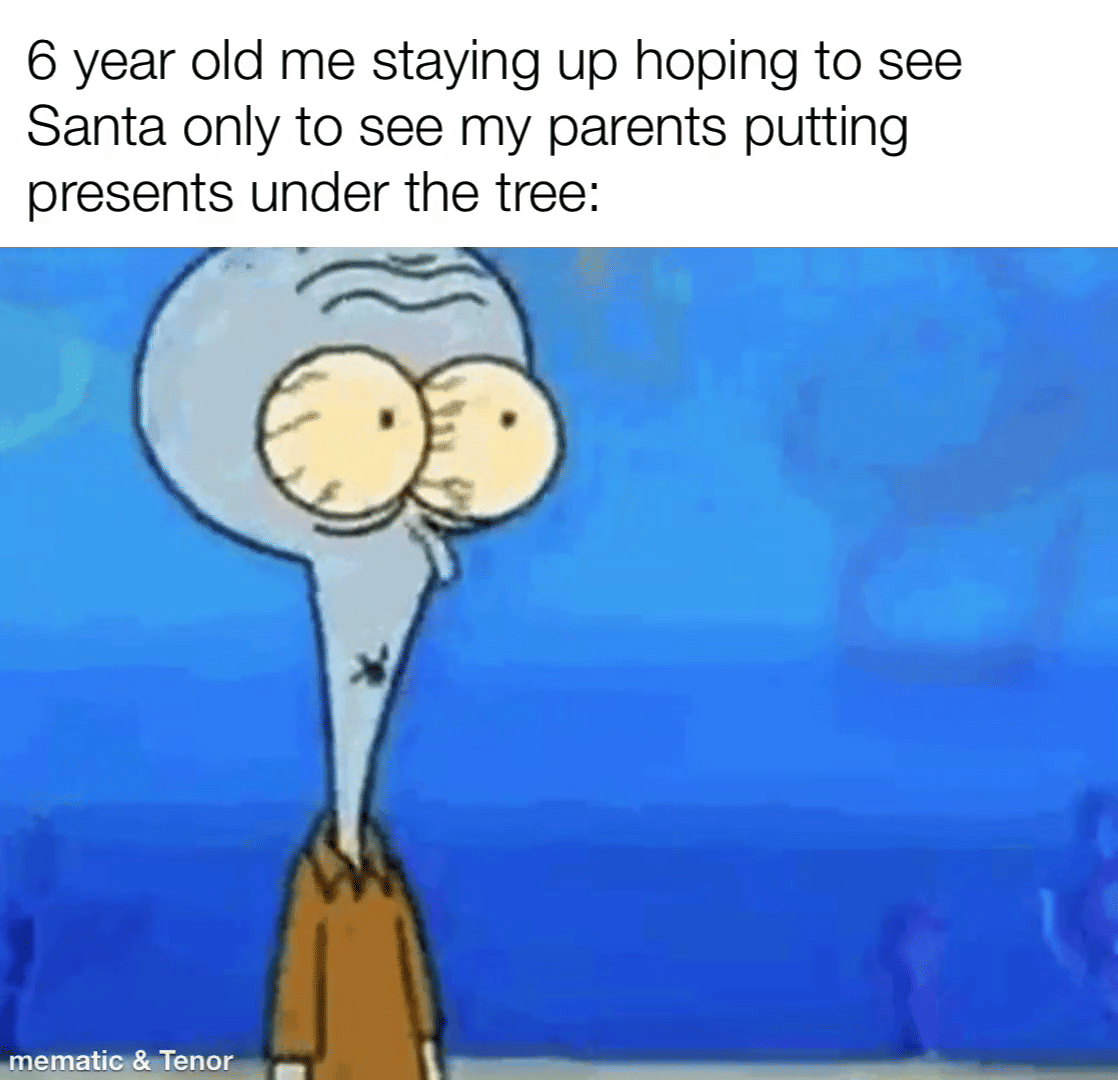 meme SpongeBob tentang Sinterklas