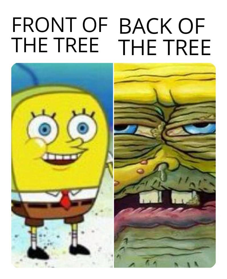 meme SpongeBob tentang dekorasi Natal