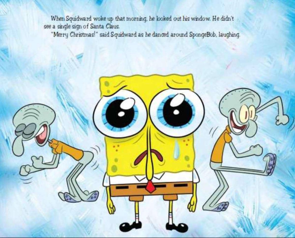 meme SpongeBob tentang Sinterklas