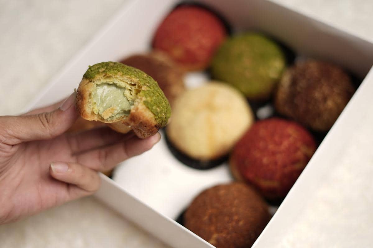 ilustrasi matcha choux