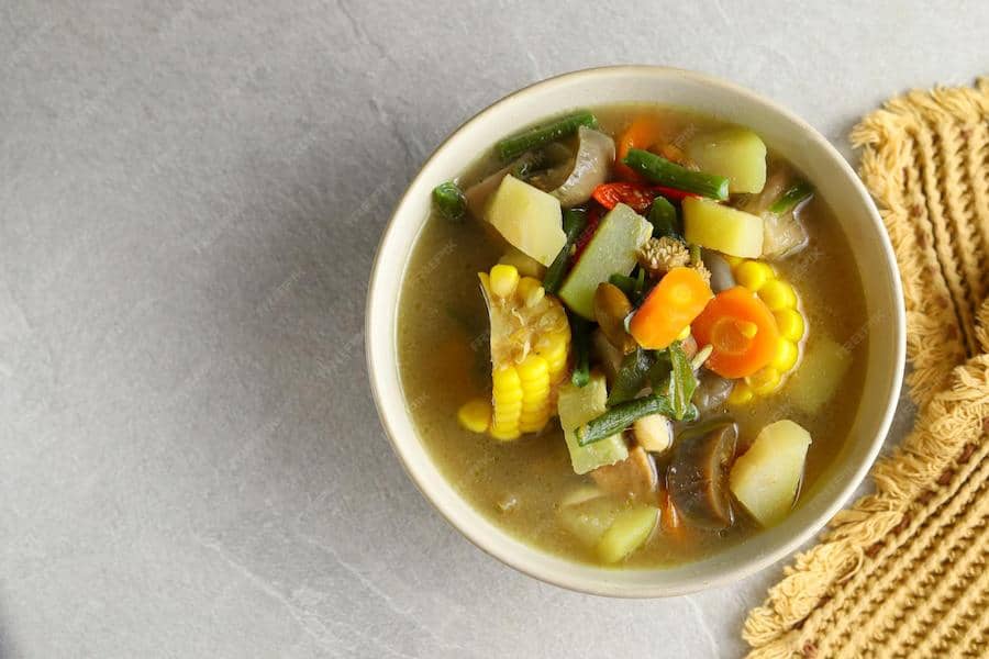 ilustrasi sayur asem