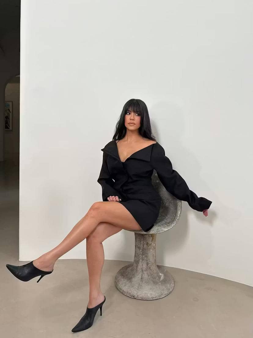 Potret gaya rambut Kourtney Kardashian 