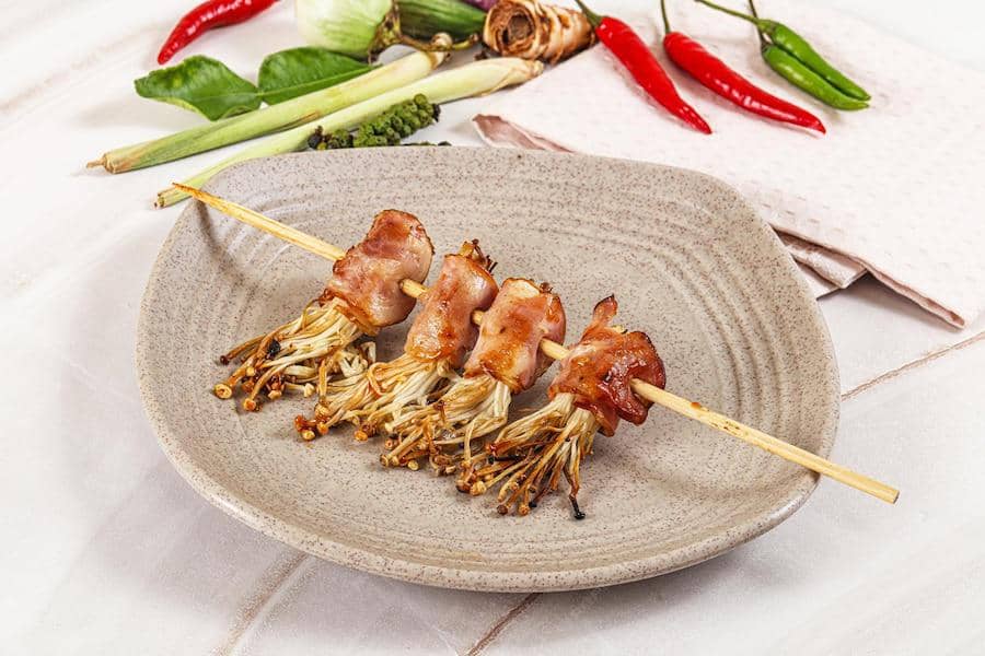 ilustrasi sate jamur