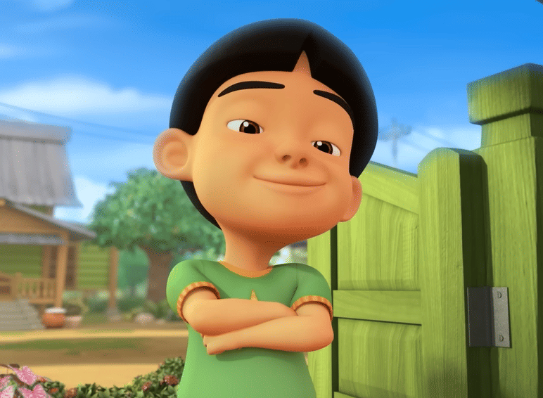 trik jualan Mail di Upin & Ipin