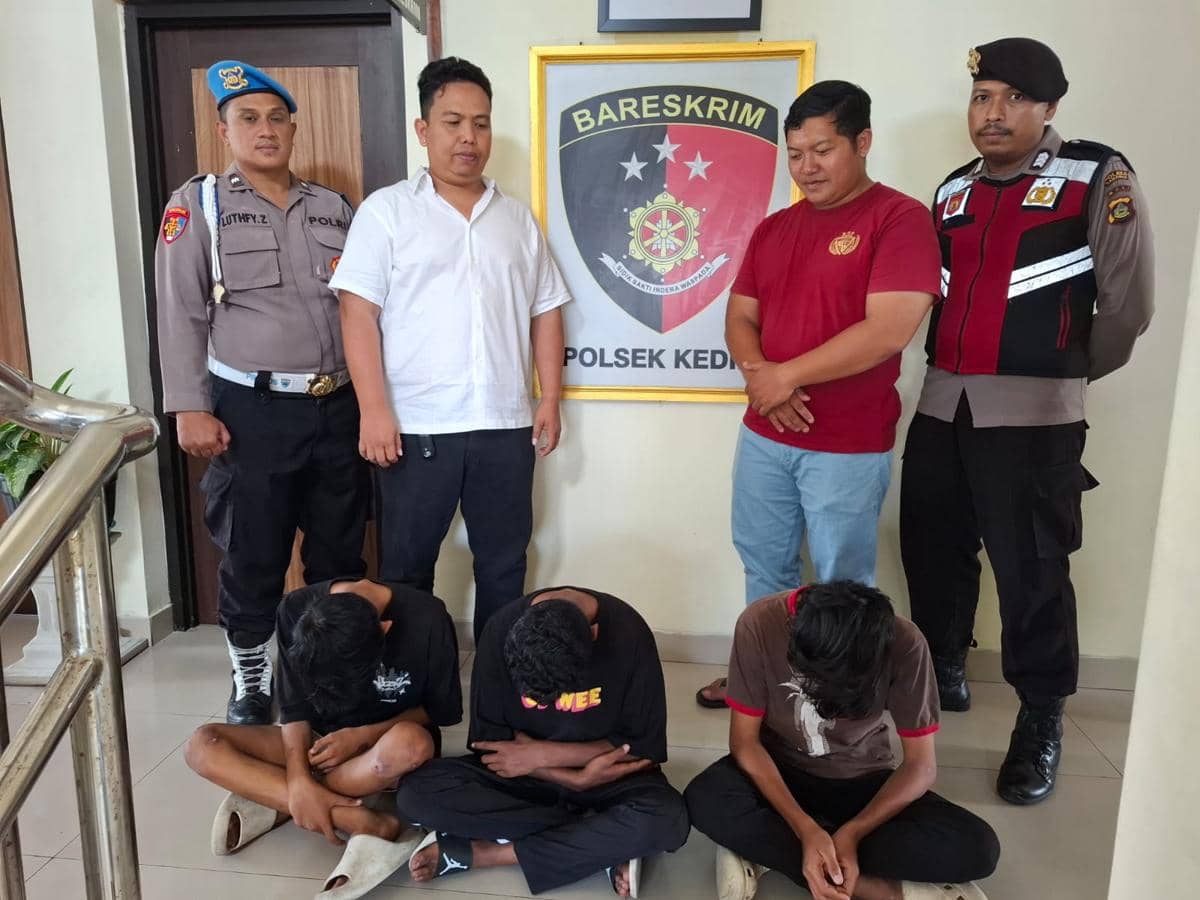 Tiga pelajar yang mencuri tabung gas di Tabanan