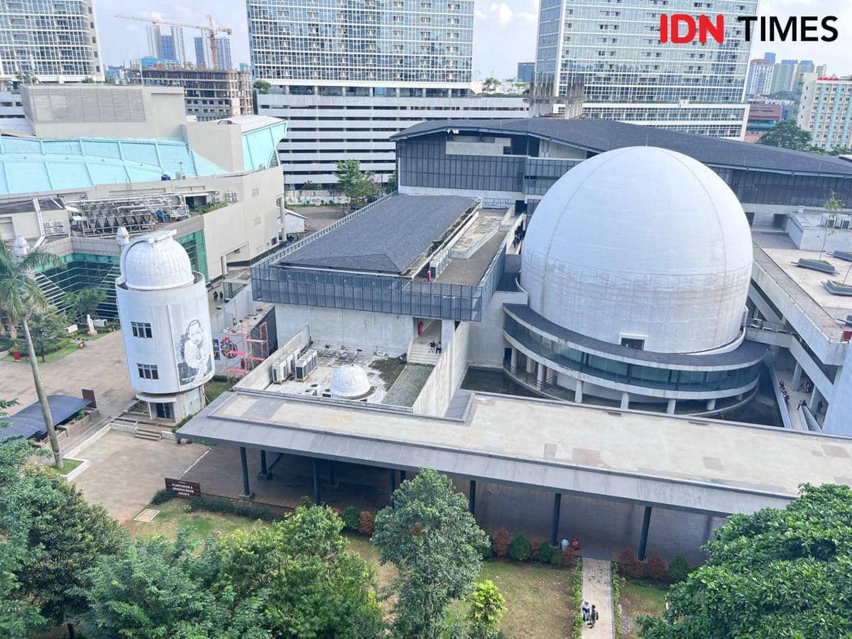 Potret gedung Planetarium Jakarta, Taman Ismail Marzuki, Jakarta Pusat 