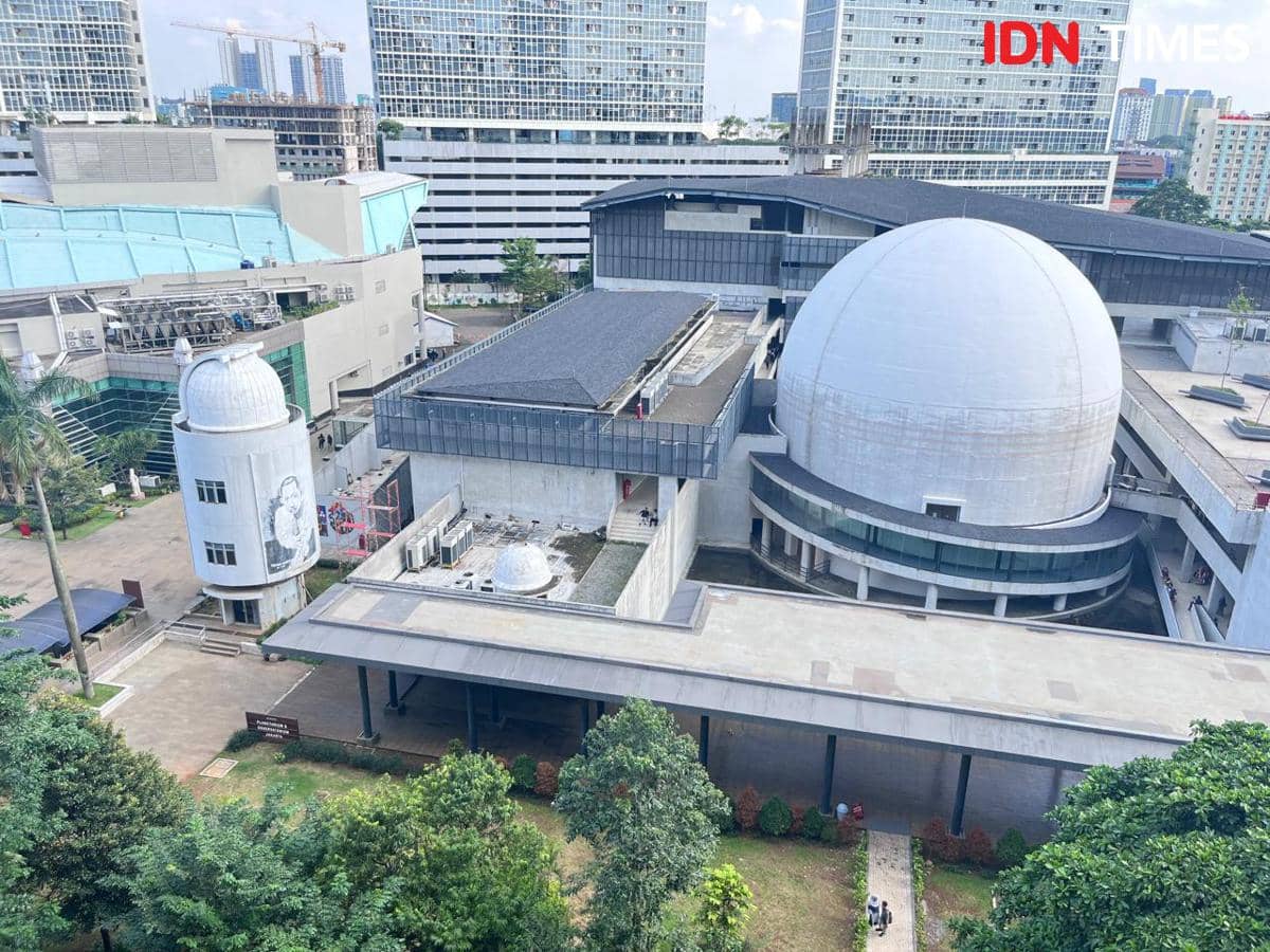 Potret gedung Planetarium Jakarta, Taman Ismail Marzuki, Jakarta Pusat 