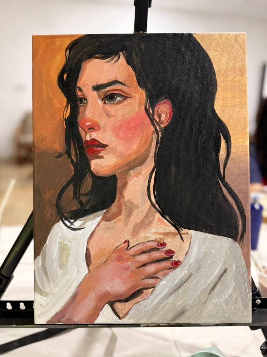 lukisan Aura Kasih bertajuk Sad Girl