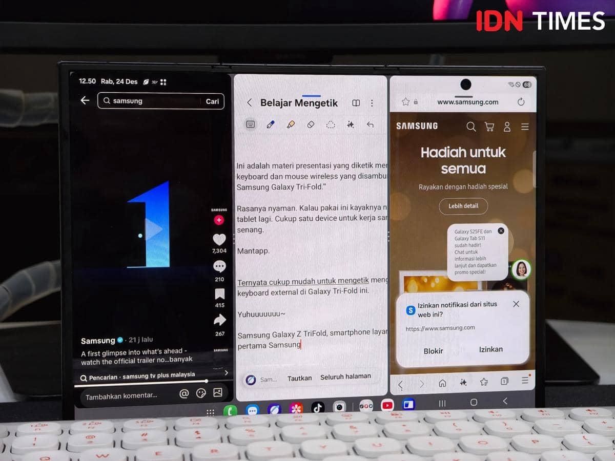 Samsung Galaxy Z TriFold (IDN Times/Fatkhur Rozi)