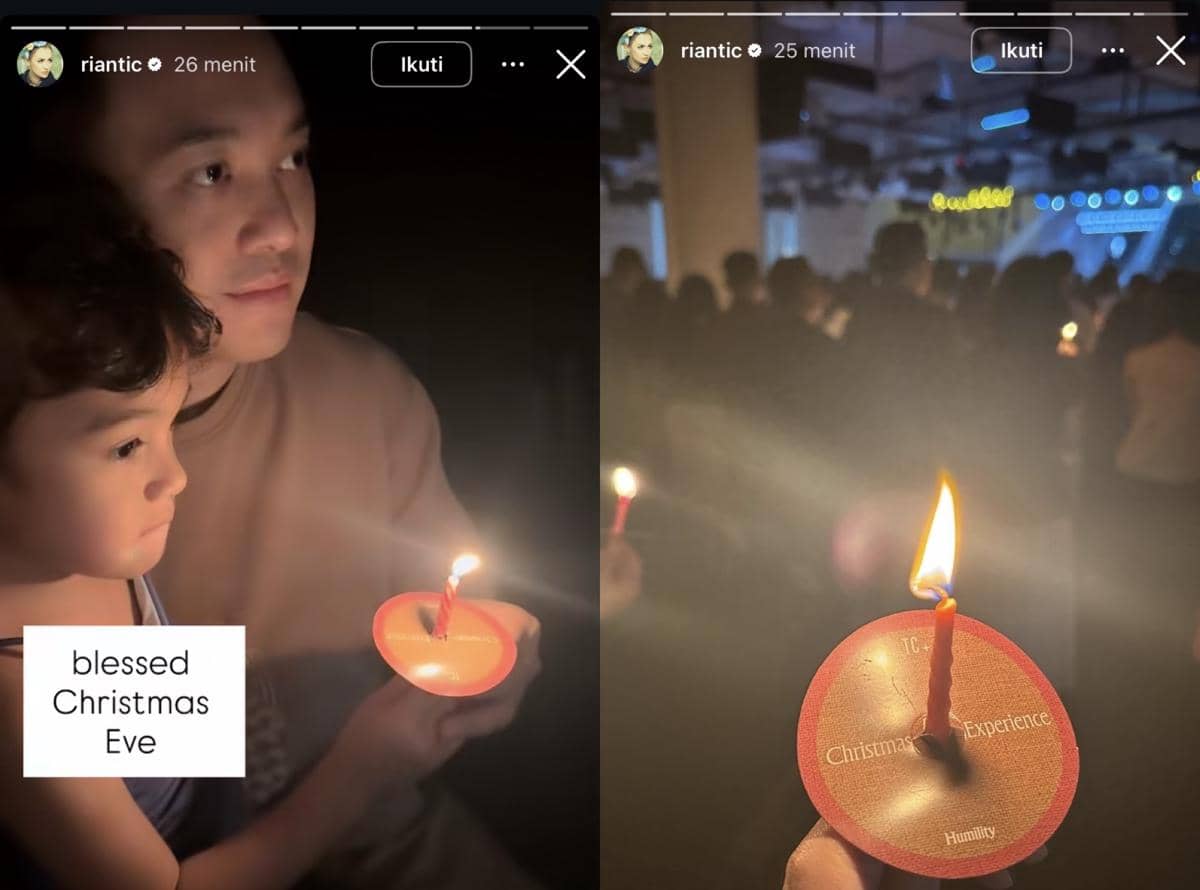 potret artis mengikuti Misa Natal 2025