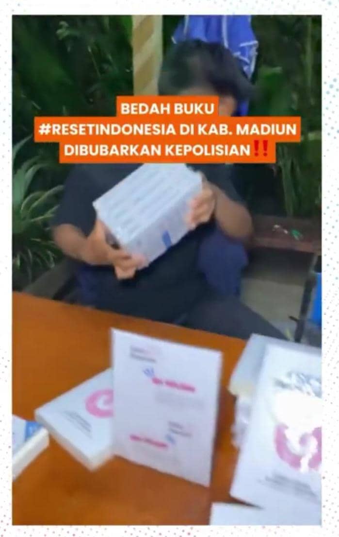pembubaran diskusi buku, Reset Indonesia