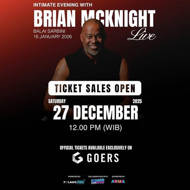 harga tiket konser Brian McKnight di Jakarta 2026