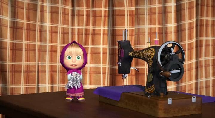 Masha menjadi penjahit 