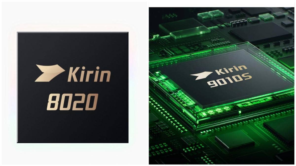 ilustrasi prosesor Kirin 8020 (kiri) dan Kirin 9010S (kanan) 