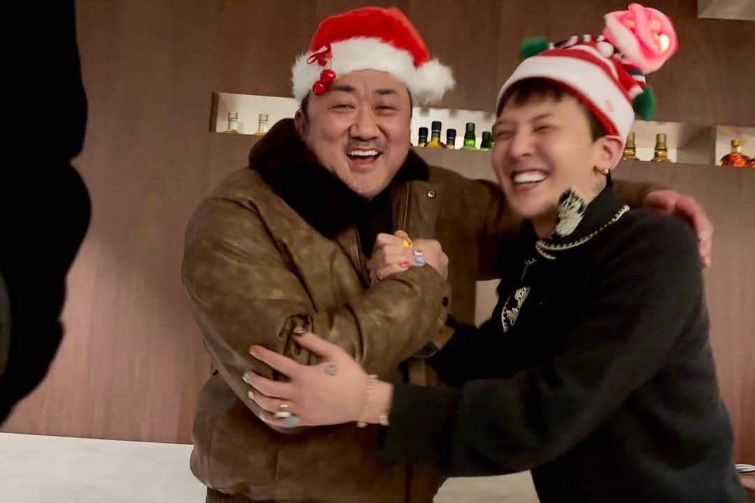 potret Ma Dong Seok dan G-Dragon