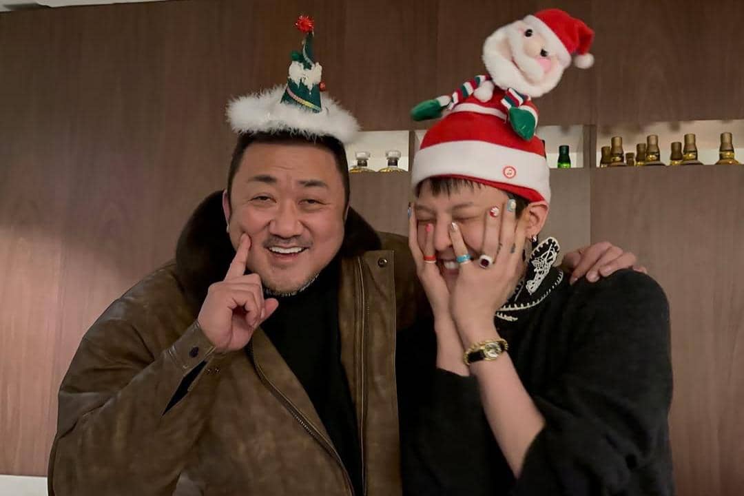 potret Ma Dong Seok dan G-Dragon