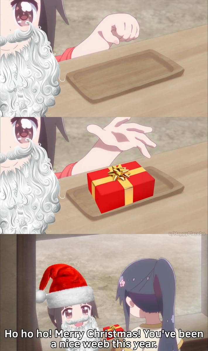 meme anime tentang Sinterklas