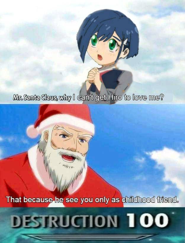 meme anime tentang Natal